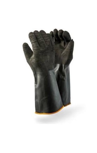 CRINKLED INDUSTRIAL RUBBER GLOVE