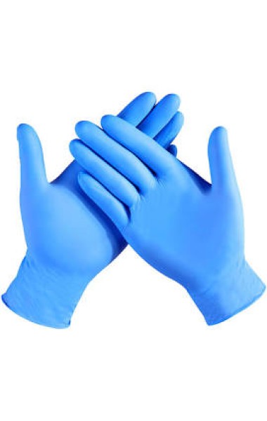 NITRILE EXAMINATION, POWDER FREE, BOX OF 100 GLOVES