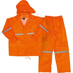 Javlin Hi-Vis Polyester PVC Rain Suit