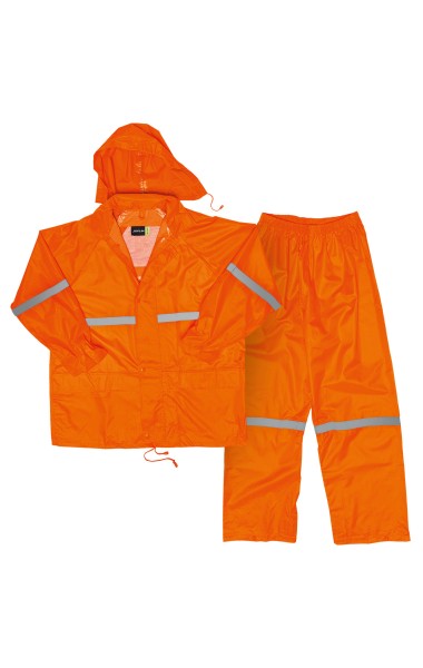 Javlin Hi-Vis Polyester PVC Rain Suit