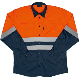 Two Tone Vented Reflective Work Shirt